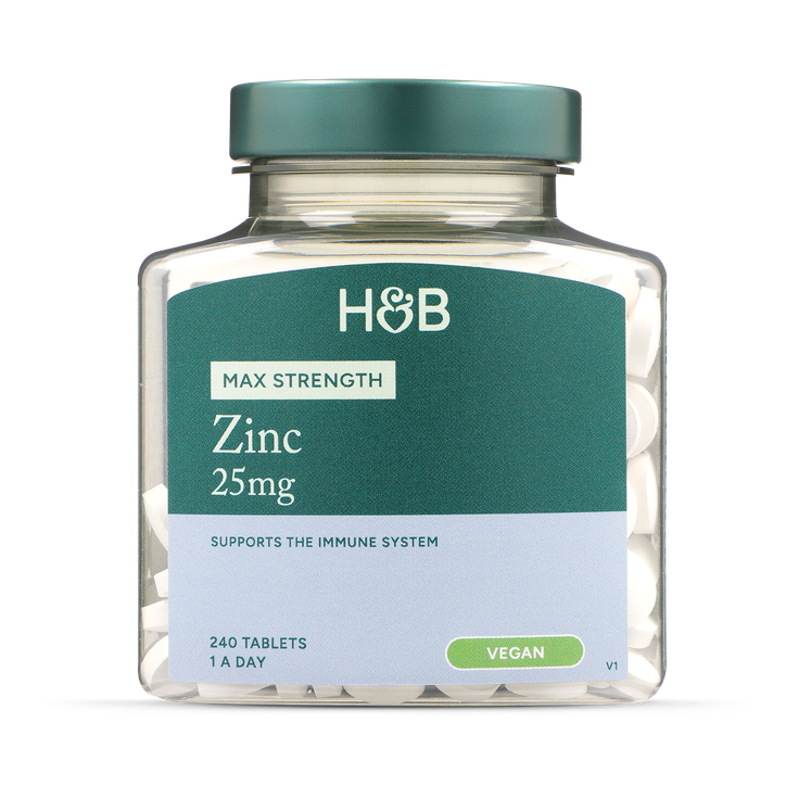 Holland & Barrett Max Strength Zinc 25mg 240 tablečių