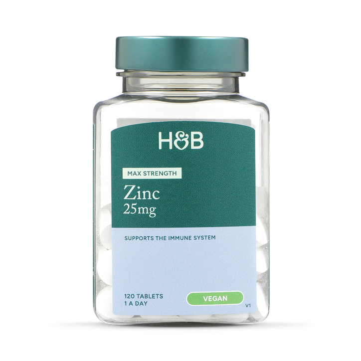 Holland & Barrett Max Strength Zinc 25mg 120 tablečių