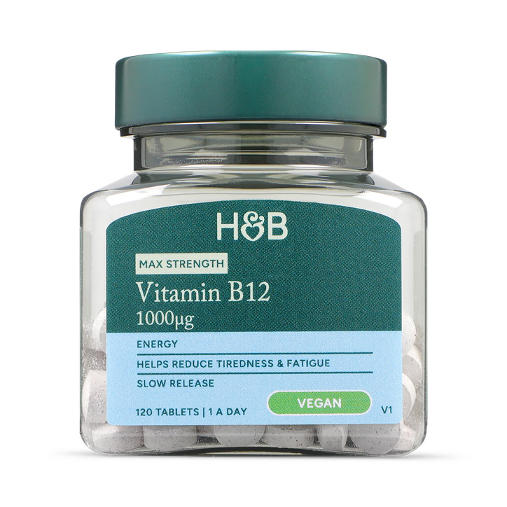 Holland & Barrett Vitamin B12 Methylcobalamin 100 µg 120 tablečių