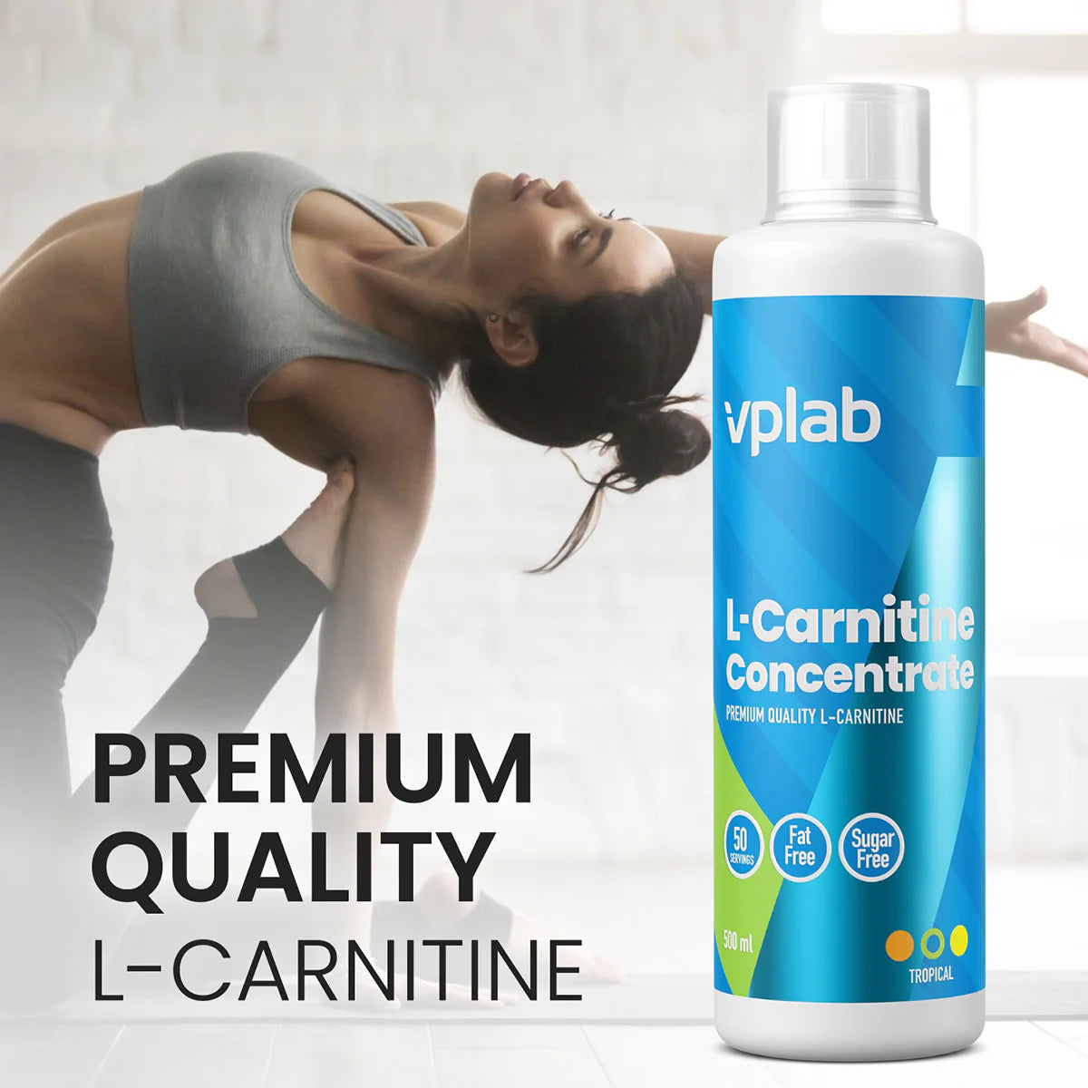 Vplab L-Carnitine Concentrate 500ml (50 servings) banner