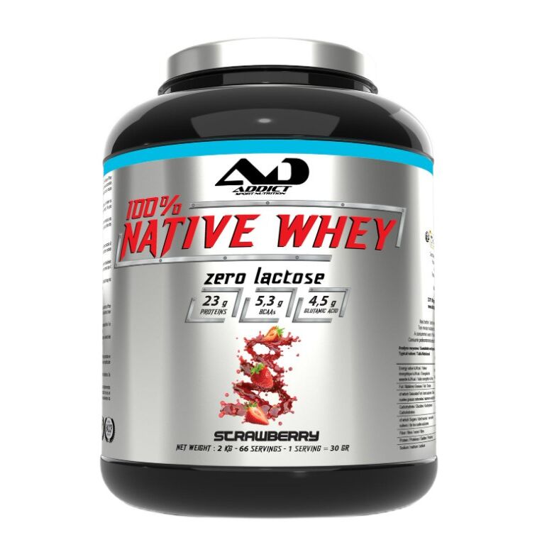 Addict Sport Nutrition 100% native Whey Zero Lactose – 2000 grammi