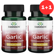 1+1 Swanson Full Spectrum Garlic 400mg 60caps promotion