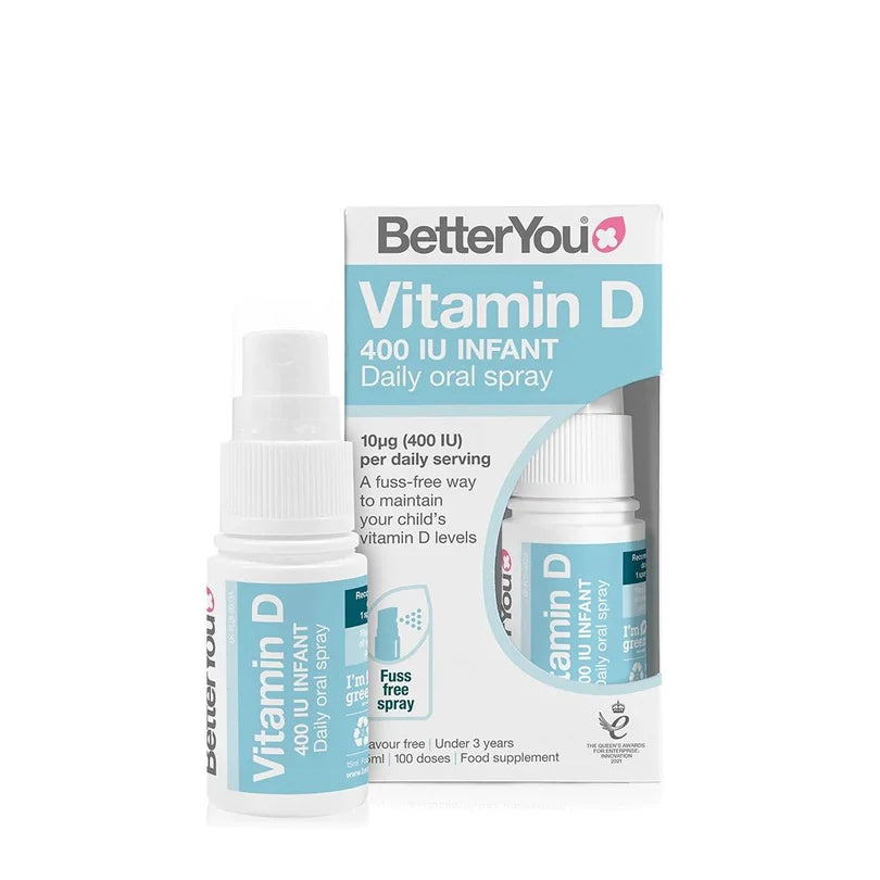 BetterYou Vitamiin D 400 RÜ (10 μg) Imiku igapäevane suusprei 15 ml hinnapakkumine