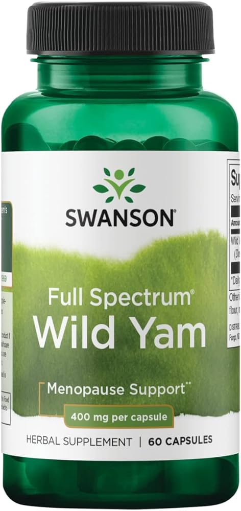Swanson  Full Spectrum Wild Yam, 400mg - 60 kapsulių