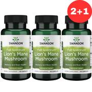 2+1 Swanson Lion's Mane Mushroom 500mg 60 caps promotion