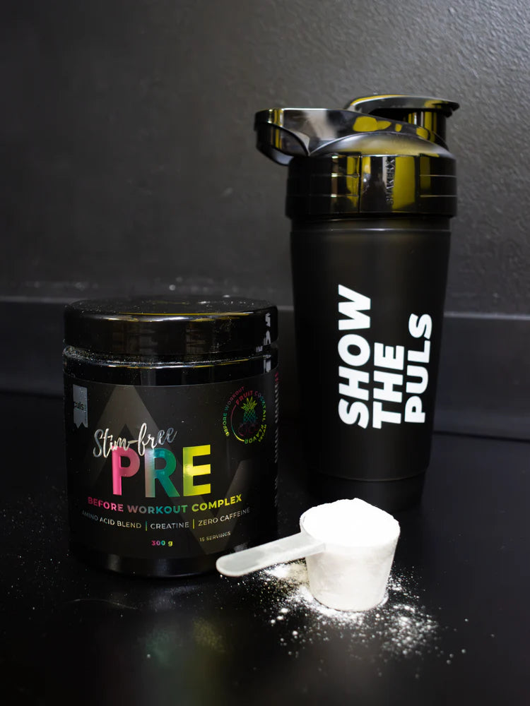 Use of Puls Stim-free PRE workout Fruit Cocktail 300g