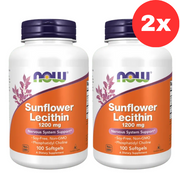 2x NOW Foods päevalille letsitiin 1200mg 100 pehmet geeli
