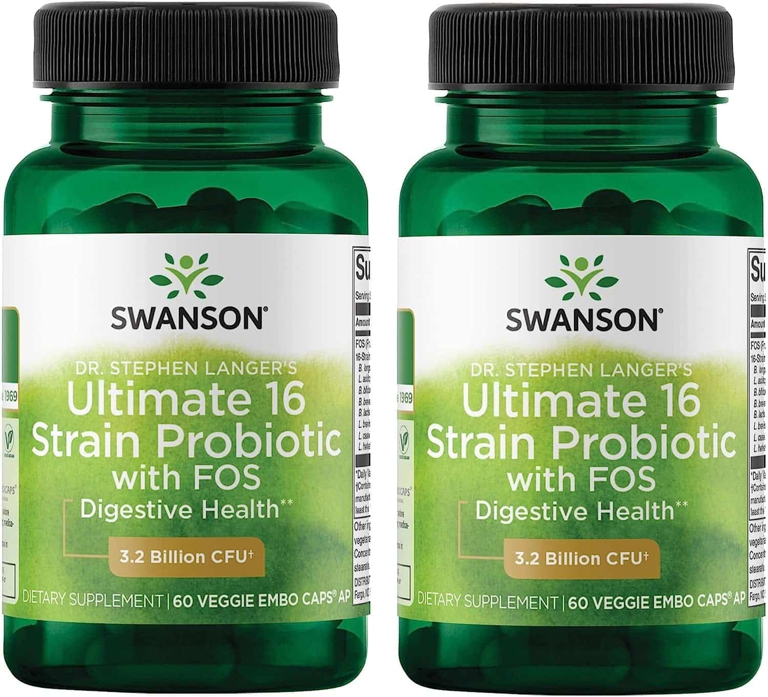 Swanson Ultimate 16 tüve probiootikum 60 kapslit.