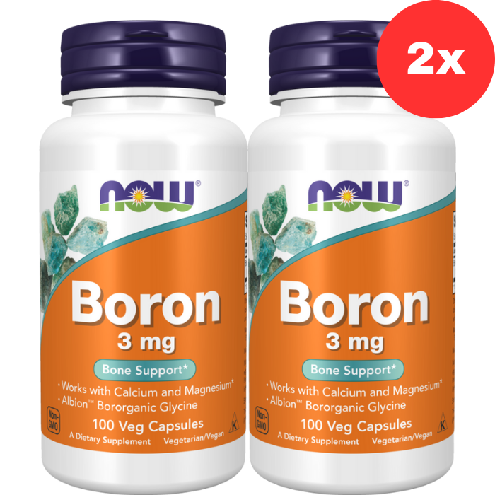 2xNOW Foods Boor 3mg 100 vcaps