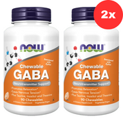 2xNOW Foods Gaba näritav tauriini, inositooli ja L-teaniiniga – 90 närimist