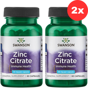 2xSWANSON Tsinktsitraat 30 mg – 60 kork