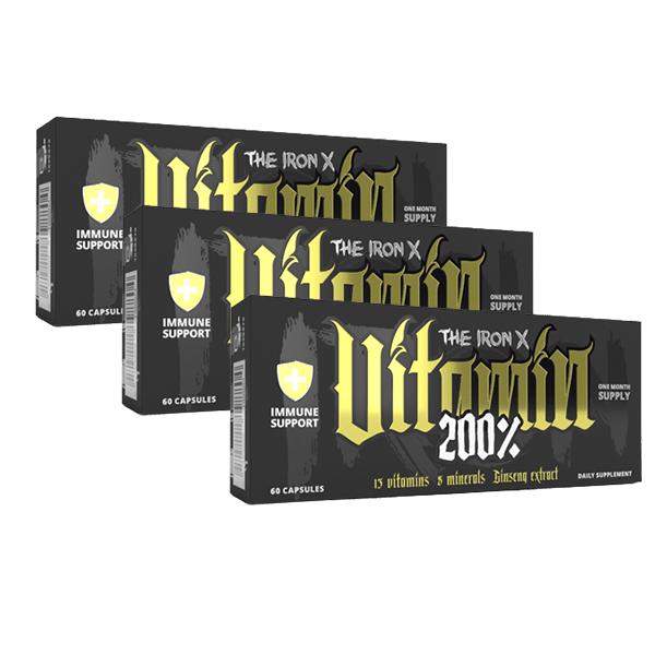 3 x ironx Vitamin 200% promotion
