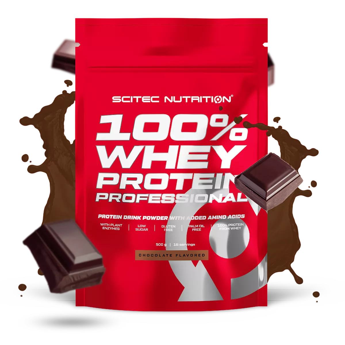Scitec Nutrition Whey Protein 100% Professional 500g maitsestab šokolaadi