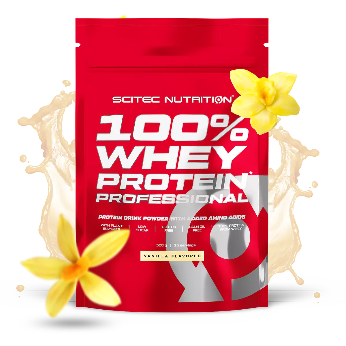 Scitec Nutrition Whey Protein 100% Professional 500g vanilje maitsega