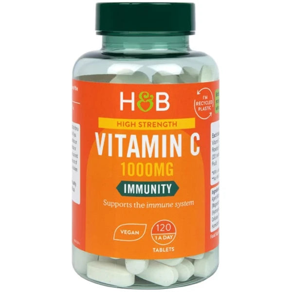 Holland & Barrett High Strength Vitamin C, 1000mg - 120 vegan tabs price