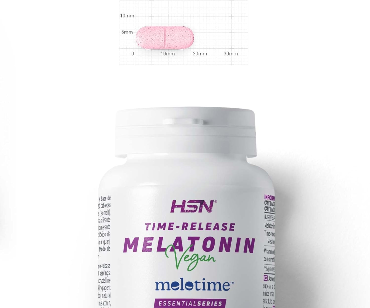 HSN Time-release Melatonin 120 kramtomų tablečių