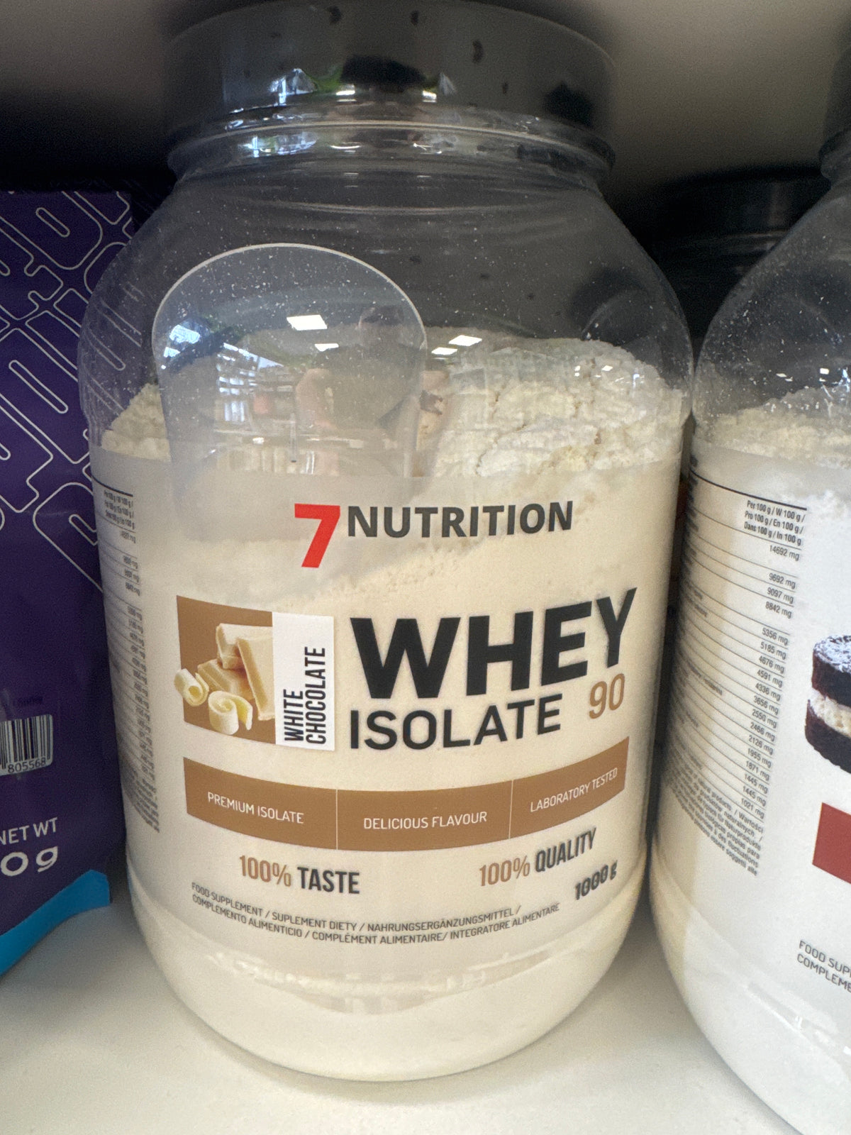 7Nutrition Whey Isolate 90 1kg maasika-banaani