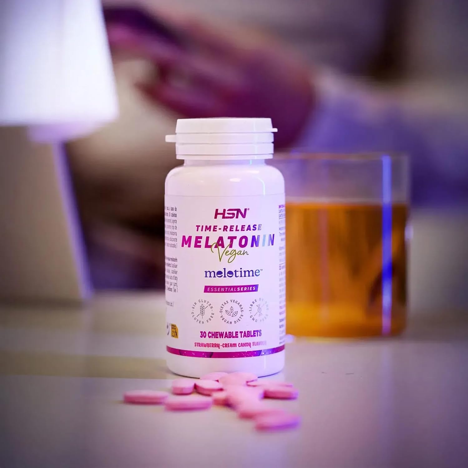 HSN Time-release Melatonin 120 kramtomų tablečių