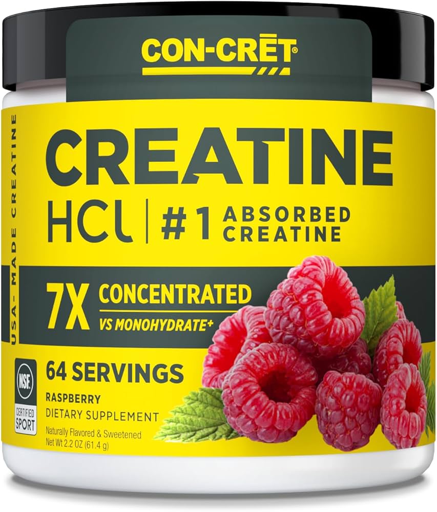 CON-CRĒT® PATENTEERITUD CREATINE HCl® 64serv.