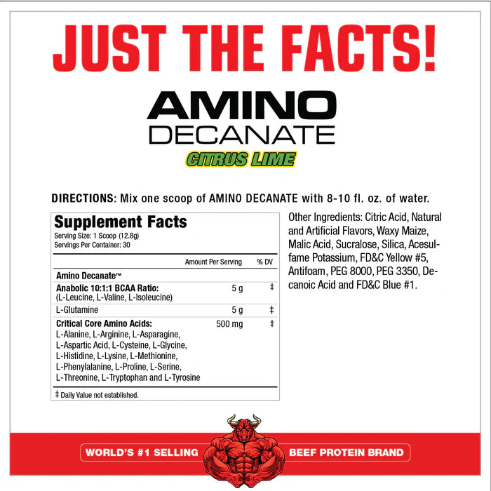 MuscleMeds Amino Decanate reklaam on soodne – tsitruseliste laimi koostis