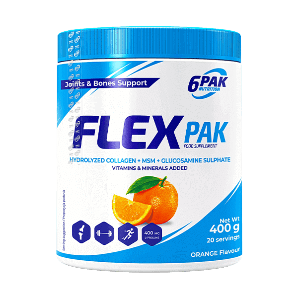 6pak Flex Pak - 400g - Oranž hind