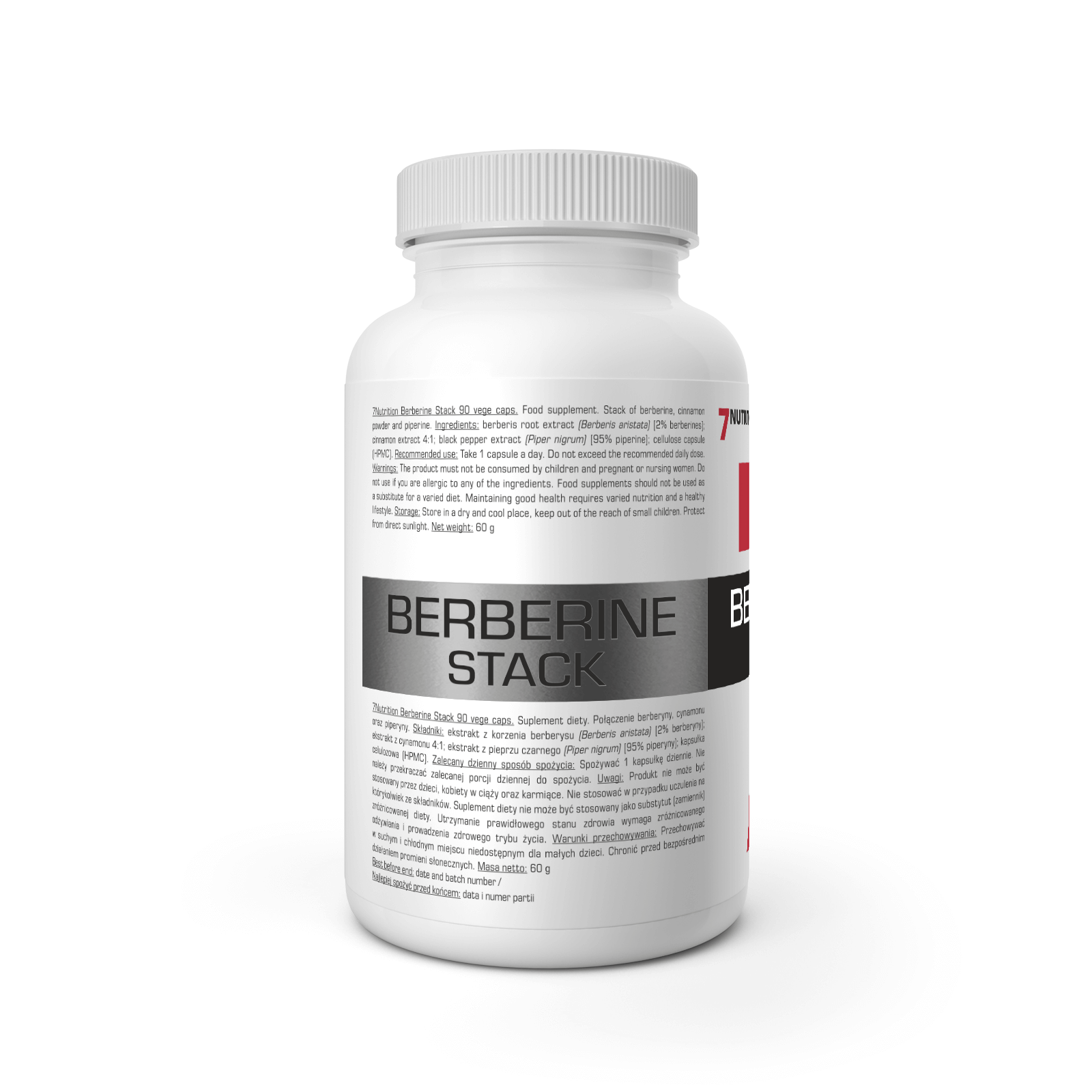 7 Nutrition Berberine Stack kasutamine 90 kork