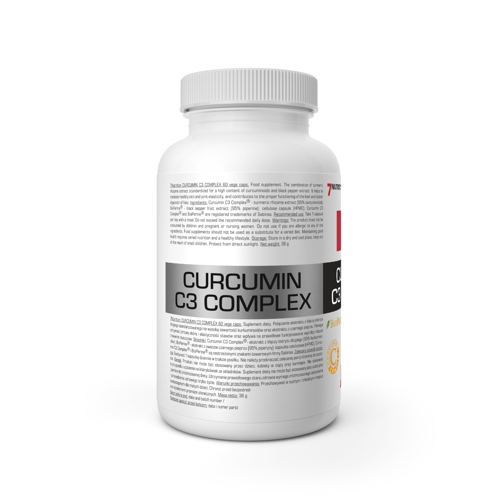 7 Use of Nutrition Curcumin C3 complex 500 mg 60 caps