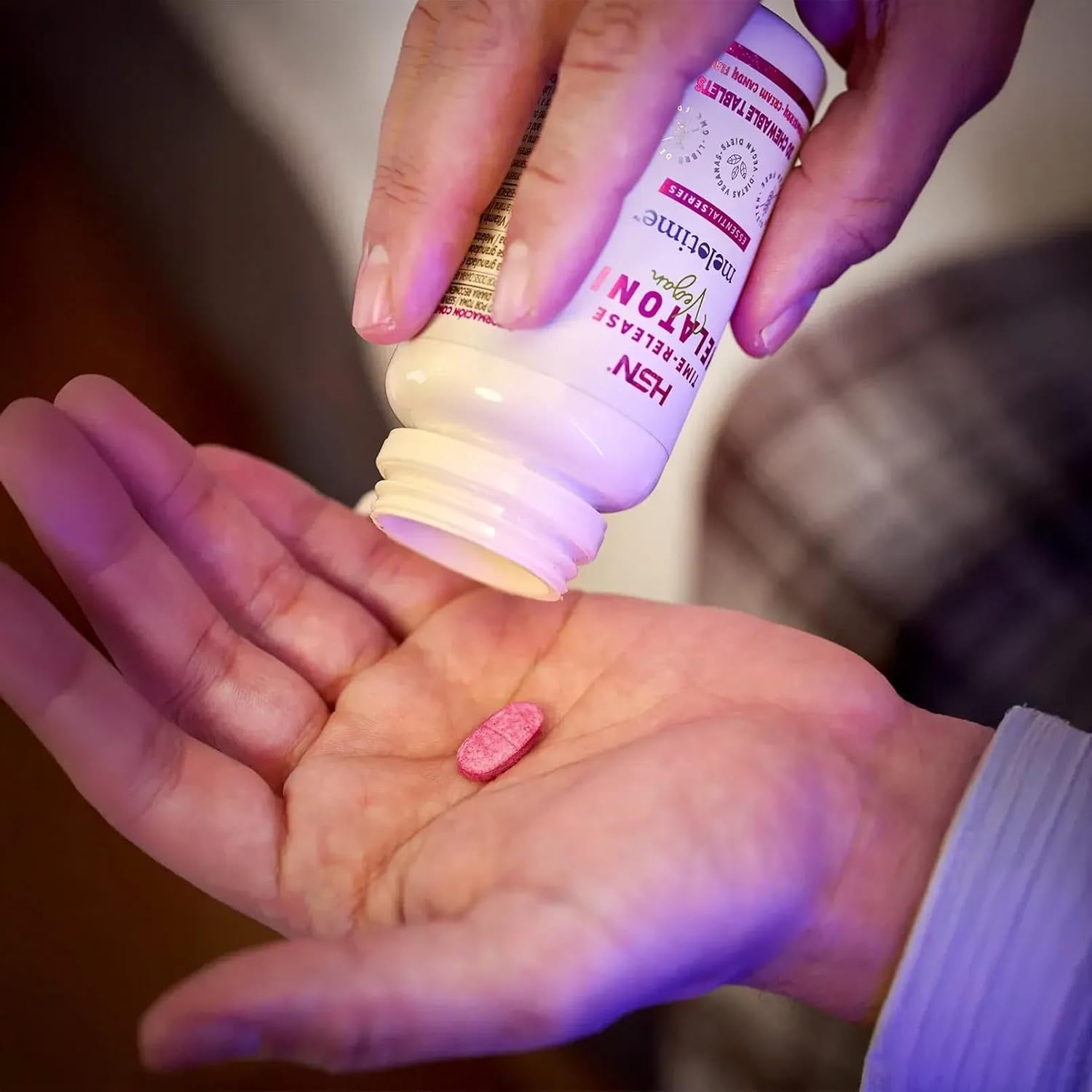 HSN Time-release Melatonin 120 kramtomų tablečių