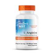 Doctor's Best L-Arginine - Sustained + Immediate Release, 500mg - 120 tablečių