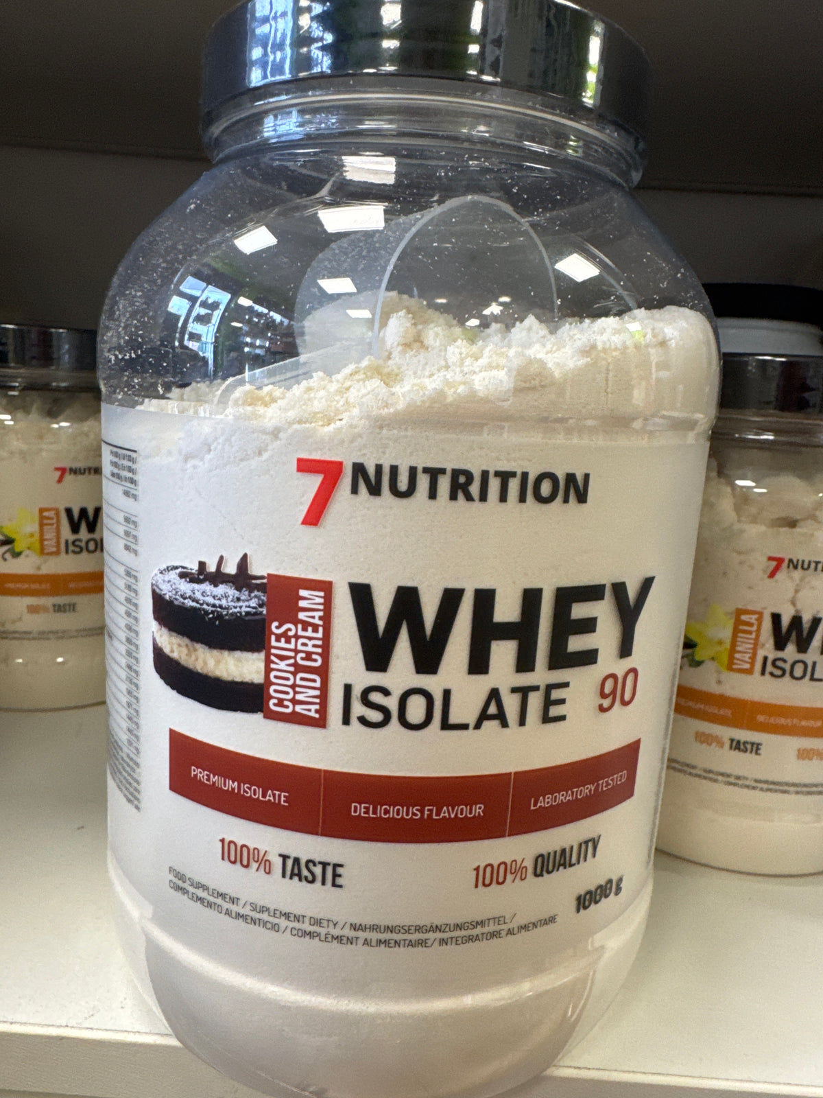 7Nutrition Whey Isolate 90 1kg maasika-banaani