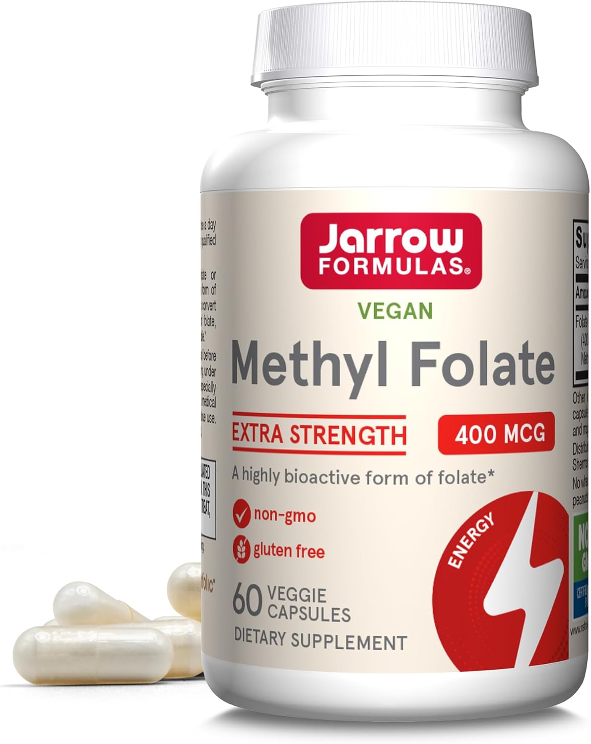 Jarrow Formulas Methyl Folate, 400mcg - 60 vcaps