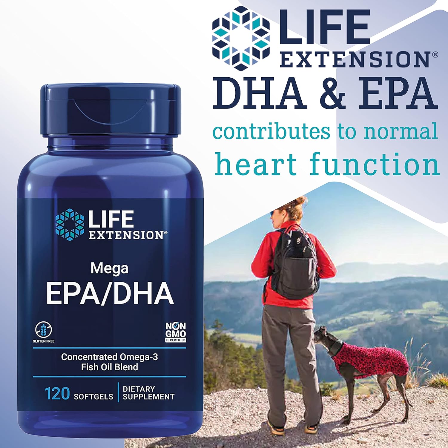 Life Extension Mega EPA/DHA – 120 Softgels