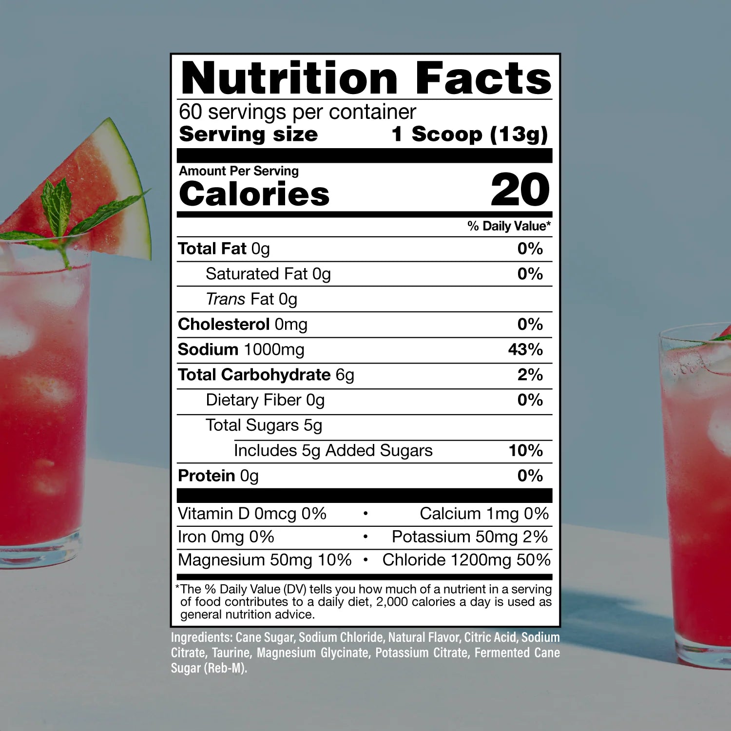 Raw Nutrition Replenish Tub, arbuusi mojito laud