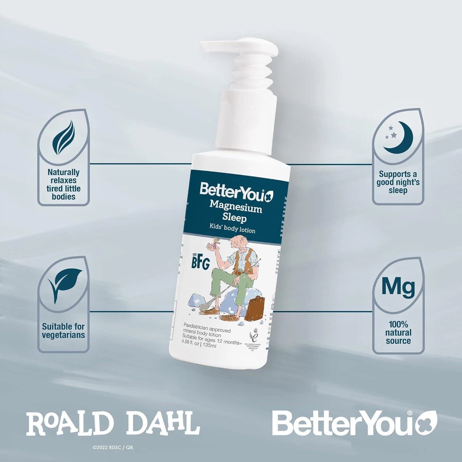 BetterYou Magnesium Sleep Kid's Body Lotion - 135 ml. the facts