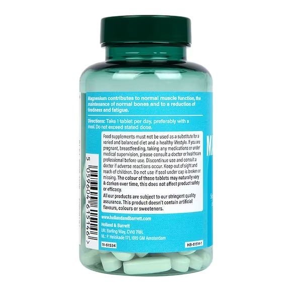 Consumption of Holland & Barrett Magnesium, 375mg - 90 tablets