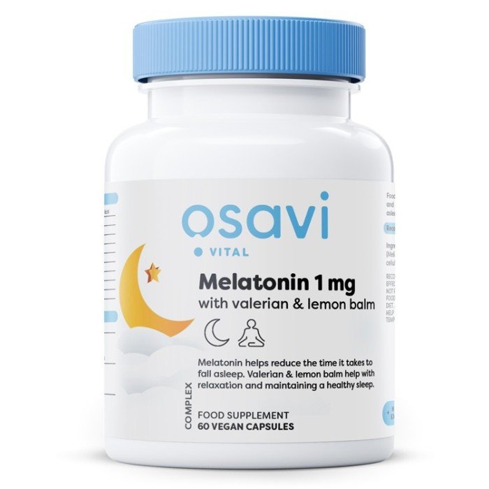 Price of Osavi Melatonin 1 mg with Valerian and Lemon Balm 60 capsules
