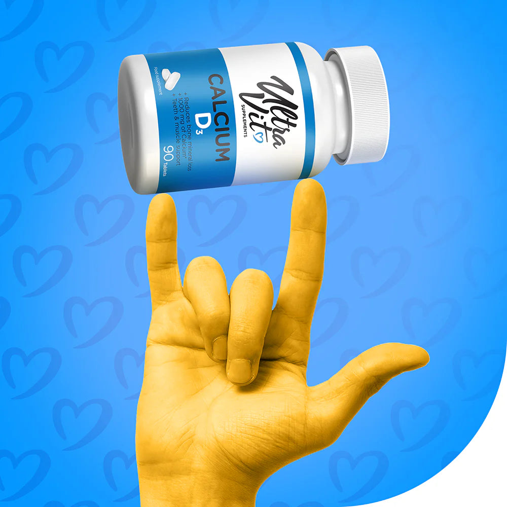 UltraVit Calcium & Vitamin D3 90 tablets banner