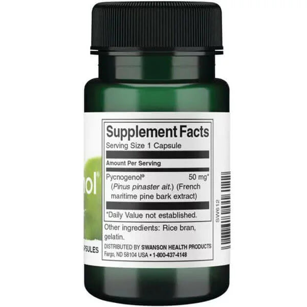 Swanson Pycnogenol 50mg 50 caps composition