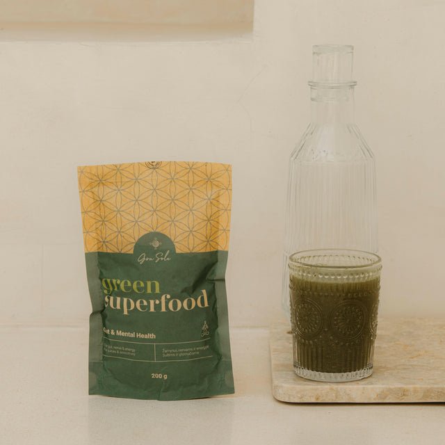 GraSole GREEN SUPERFOOD - supertoidu segu, 200 g bänner