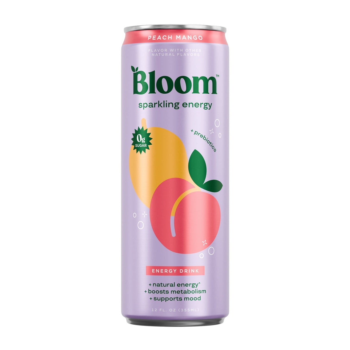 Bloom Sparkling Energy Peach Mango 250ml