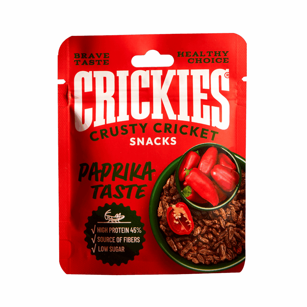 CRICKIES dried crickets with paprika flavor 15g