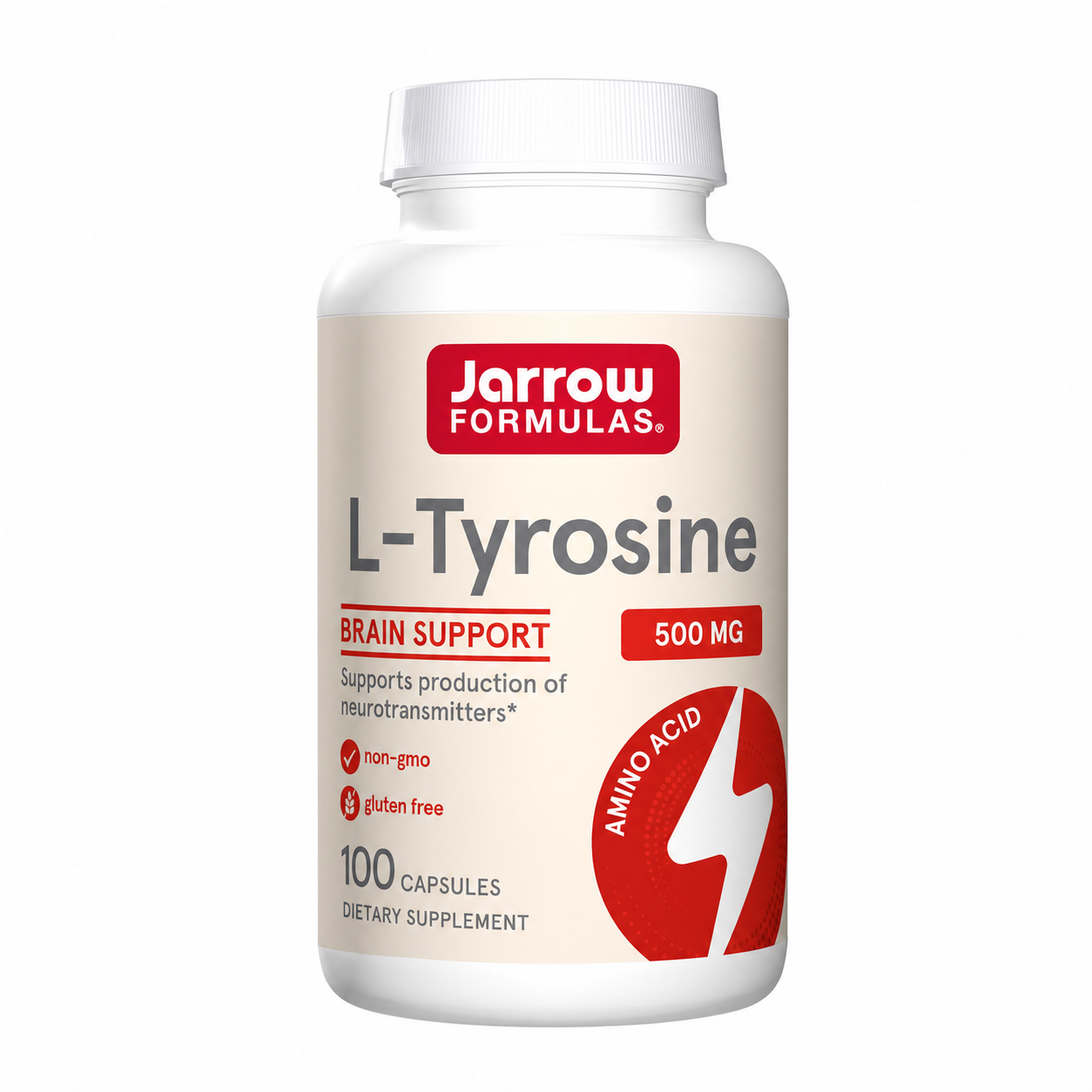 Jarrow Formulas L-Tyrosine, 500mg - 100 kapsulių