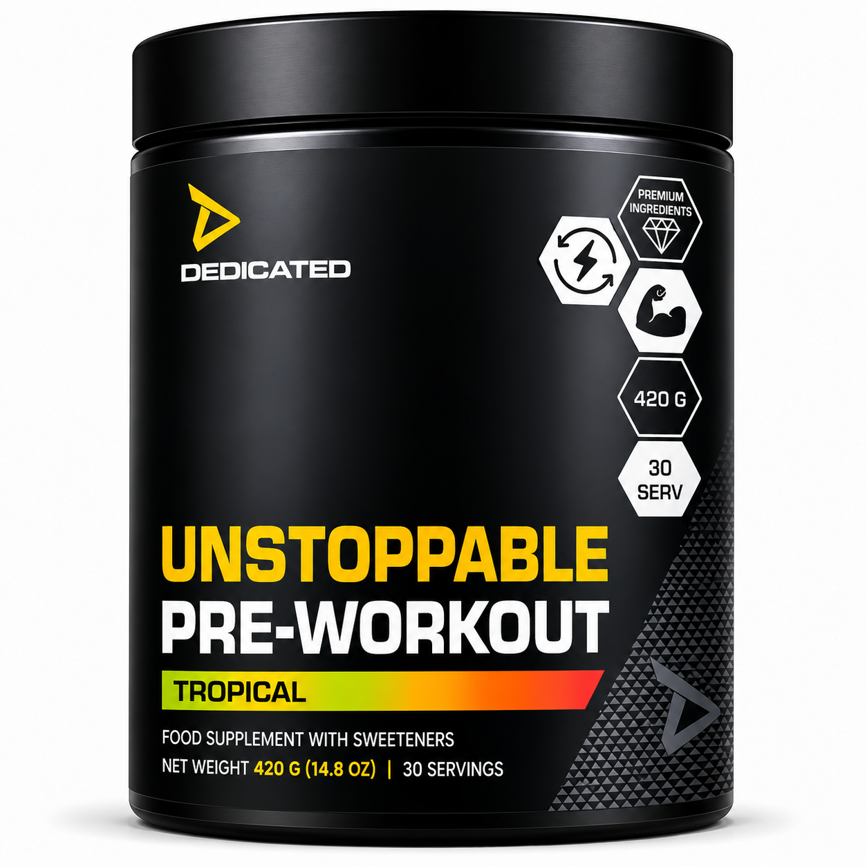 Dedicated UNSTOPPABLE™ Pre-Workout – 420 g