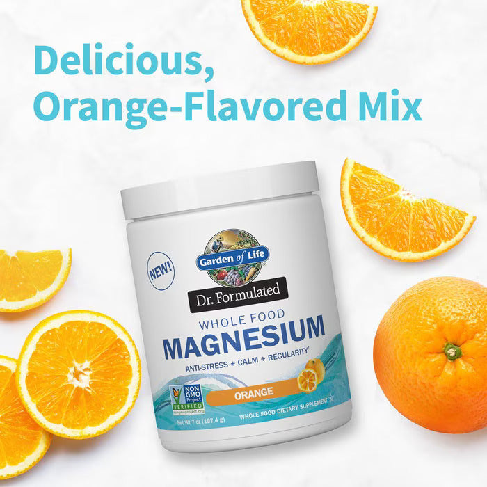 Garden of Life Dr. Formulated Whole Food Magnesium Orange Crème – 198 g