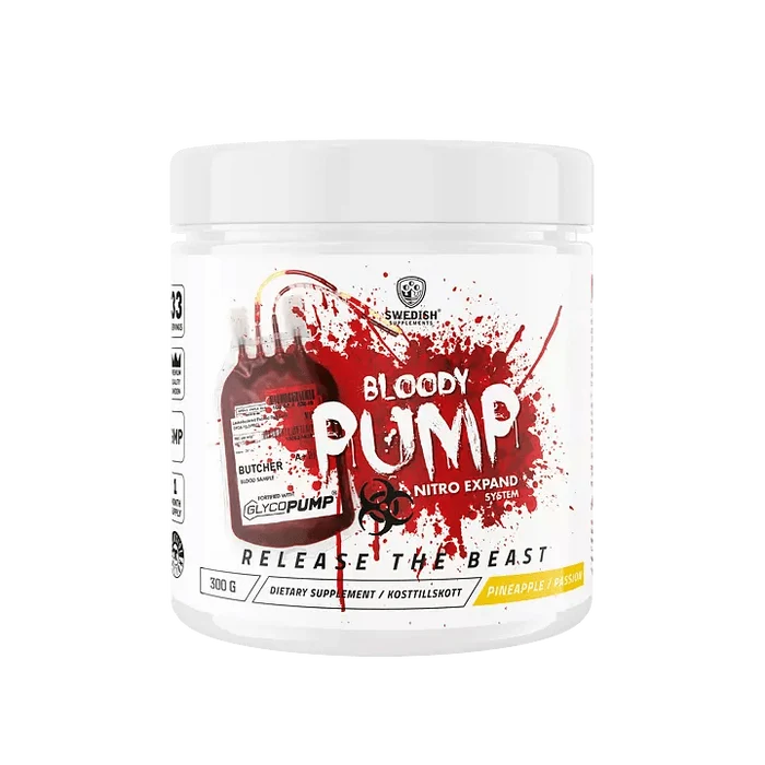 Rootsi toidulisandid Bloody Pump 300 g PEACH MANGO Stim Free