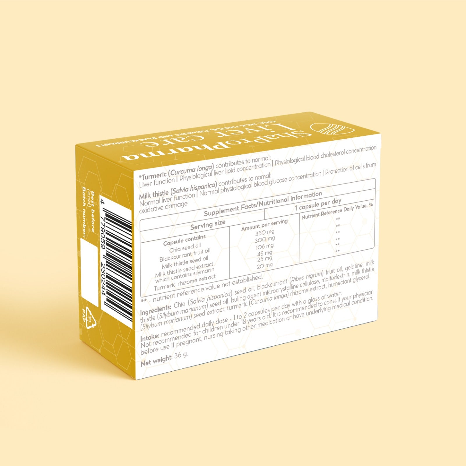 Shapropharma Liver Care 30 softgel capsules