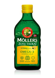 MÖLLER’S Omega-3 Fish Oil Lemon Flavor, 250 ml
