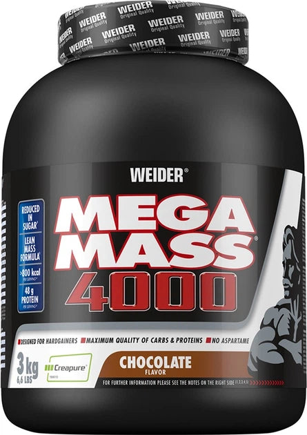 Weider Mega Mass 4000 Massi suurendaja- 3000 grammi
