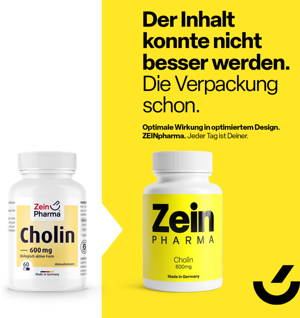 Zein Pharma Choline (koliini bitartraat), 600mg - 60 kapslit