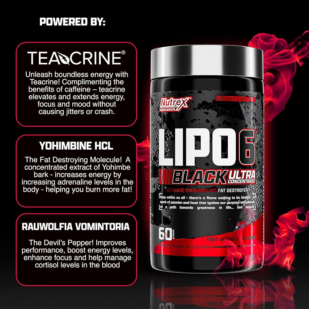 Nutrex Lipo 6 Black Ultra Concentrate 60 caps.